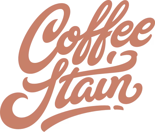 Coffee Stain Studios logo: a brown coffee-ring stain with the company name.